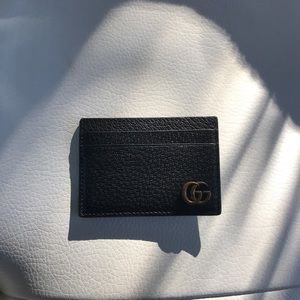 Gucci GG black marmont wallet money clip